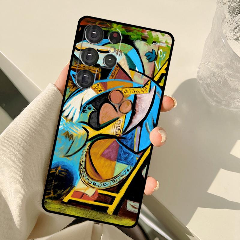 Picasso Abstract Art Painting For Samsung Galaxy S23 S22 Ultra S21 S20 FE S8 S9 S10 Note 10 Plus Note 20 Ultra Phone Case