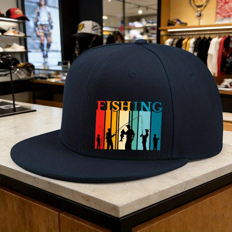 

Рыбалка Закат Винтажный Стиль Кепка Snapback Полиэстер Повседневная Взрослая Регулируемая Головной Убор One Size
