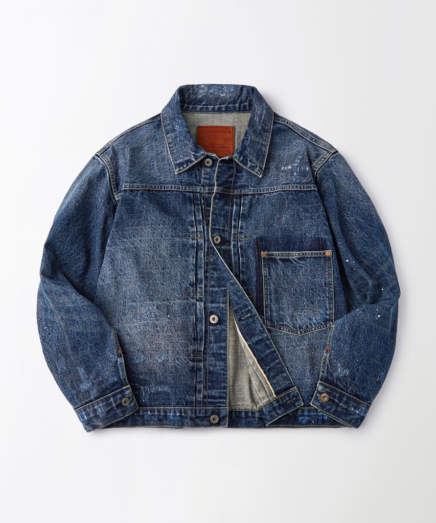 OUTSTANDING W.W. Ii Selvedge Denim 1St Jacket_Repair Blue