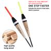 FTK 5PCS Paulownia Wood Fishing Float 2g 3g 4g  Floating Vertical Buoy Carp Fishing Accessories 14cm-15cm