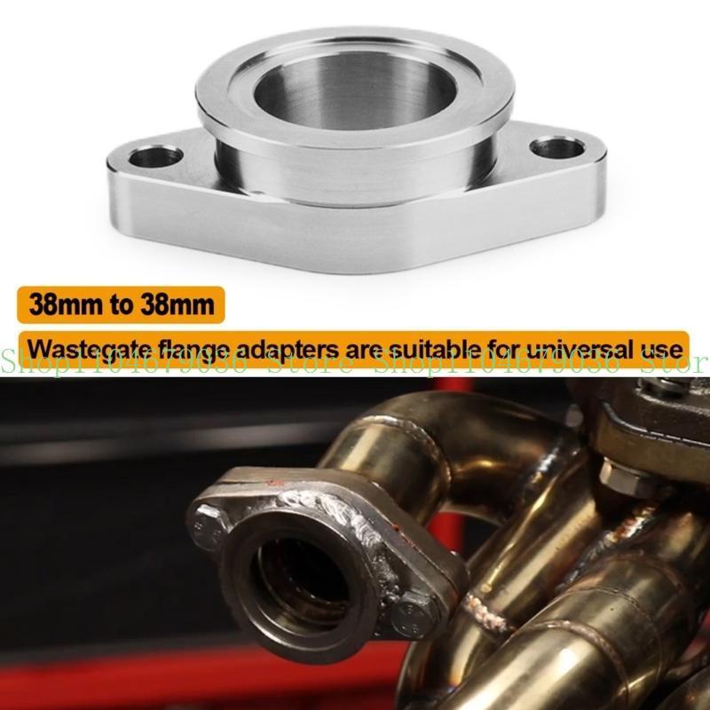 652F Convenient 38mm to 38mm Manifold Adapter Easy to tall 38mm to 38mm 2 Bolt Flange Adapter Suitable for Car Enthusiasts