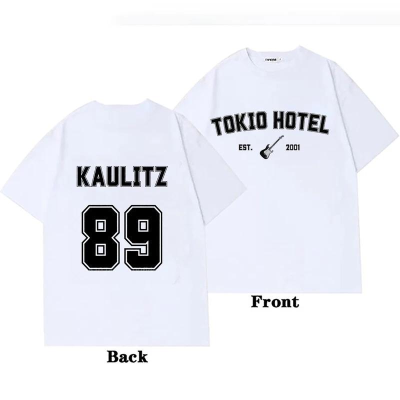 Rock Band Tokio Hotel Kaulitz Graphics Print T Sh S белый