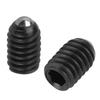 10pcs M4 Screw Thread Hex Socket Carbon Steel Ball Spring Plungers Set (M4*6)