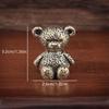 Vintage Messing Kawaii Bärenstatue Ornament Kupfer Tier Niedlicher Bär Heimfiguren Miniaturen Schreibtisch Handwerk Dekoration Geschenk