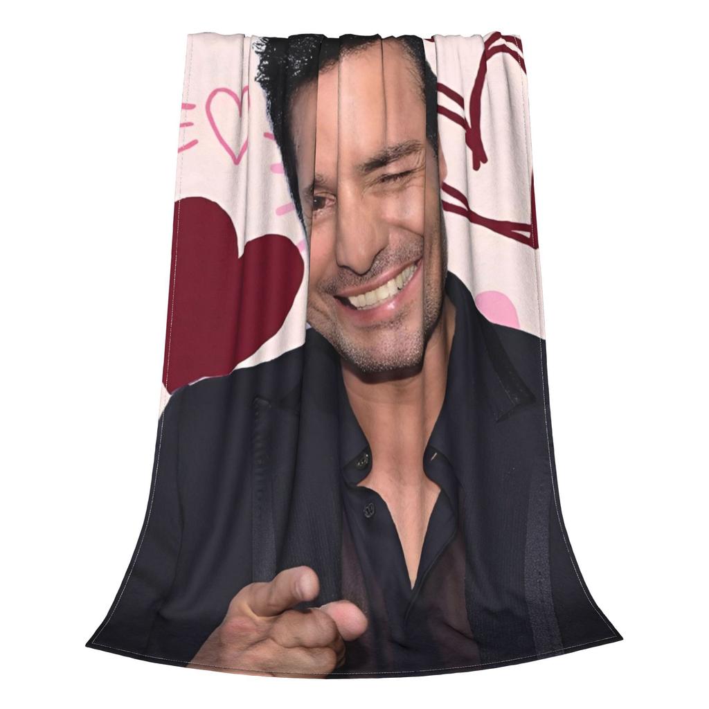 Chayanne Singer Knitted Blankets Fleece Soft Throw Blanket for Car Sofa Couch Bedspread