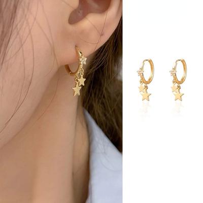 Piercing Creolen Koreanischer Stil Ohrring Anhänger Ohrring Stern Hängeohrringe Damen Ohrring
