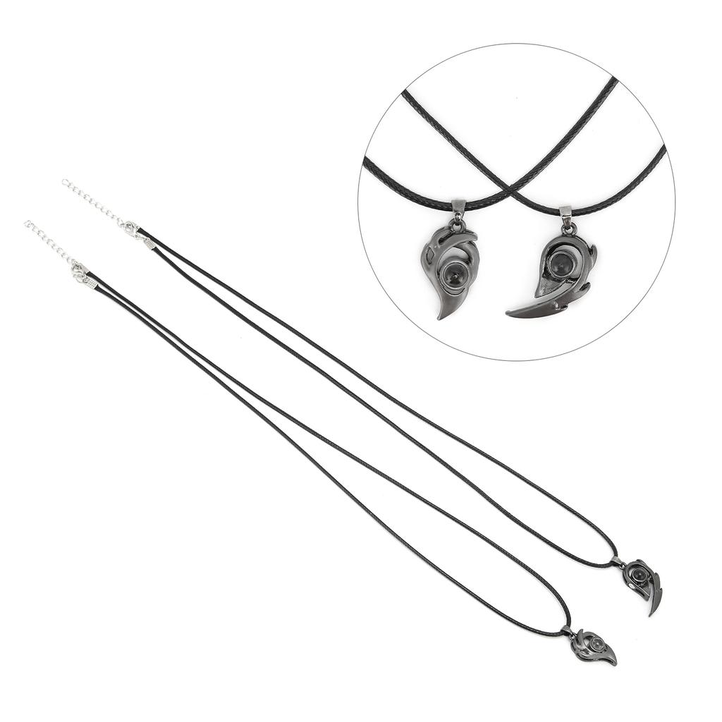 Couple Necklace Pendant Love Heart Unique Heart Couple Pendant for Anniversaries