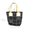 CHANEL Chocolate bar CC CC Mark Bag Tote Bag Hand Bag Canvas Black/White