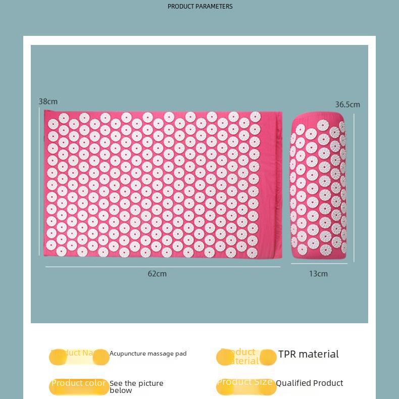 Acupuncture Mat & Pillow Set: Acupressure Massage & Yoga Fitness Lotus Mat