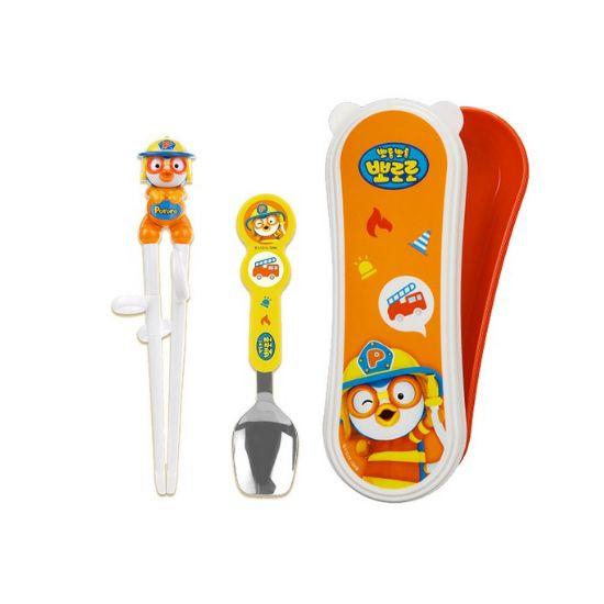 Edison Pororo Firefighter Stainless Steel Cutlery Set - Right-Handed