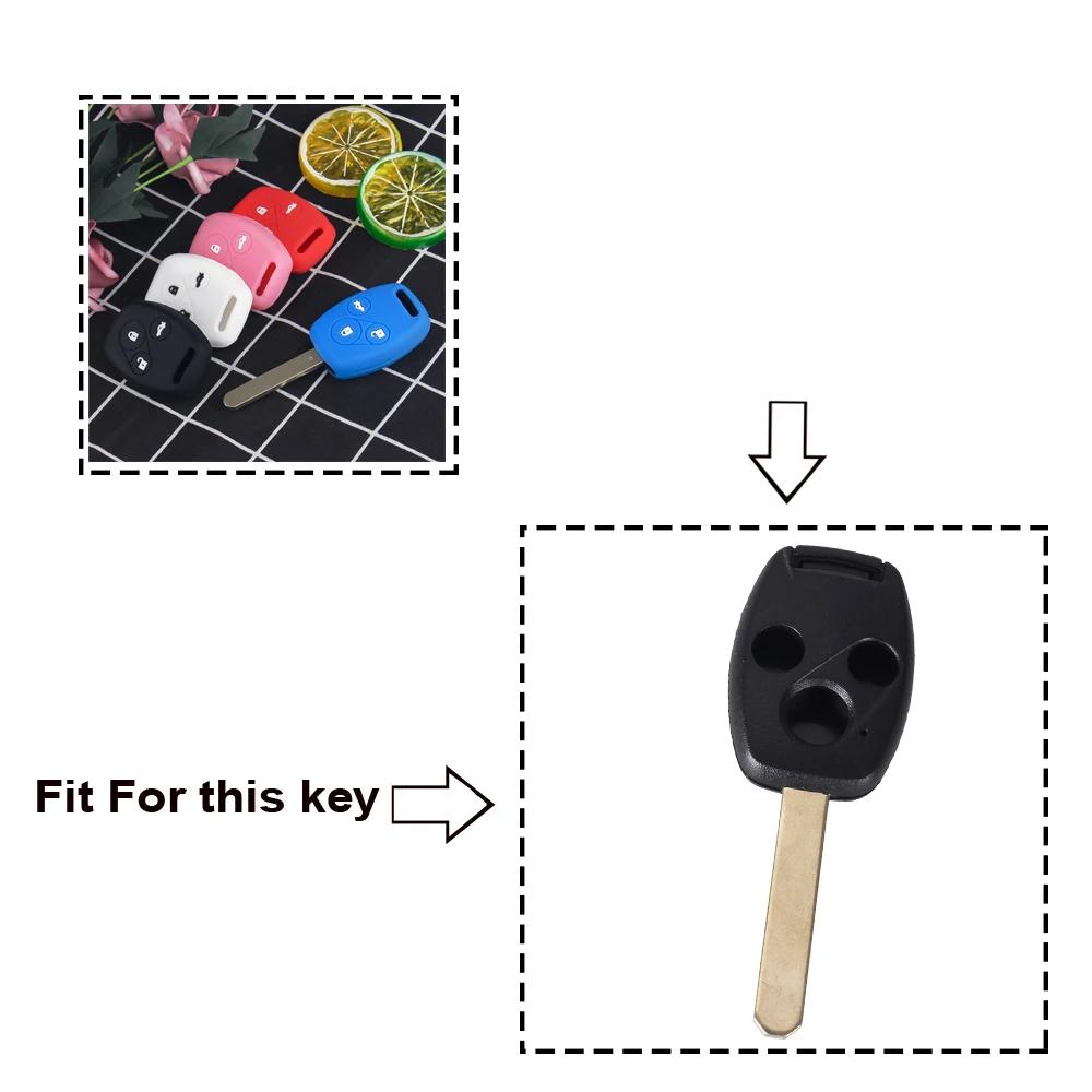 Remote Silicone Car Key Case Cover For Honda Civic 2006-2011  Accord Crv 2003 2007 Jazz Hrv