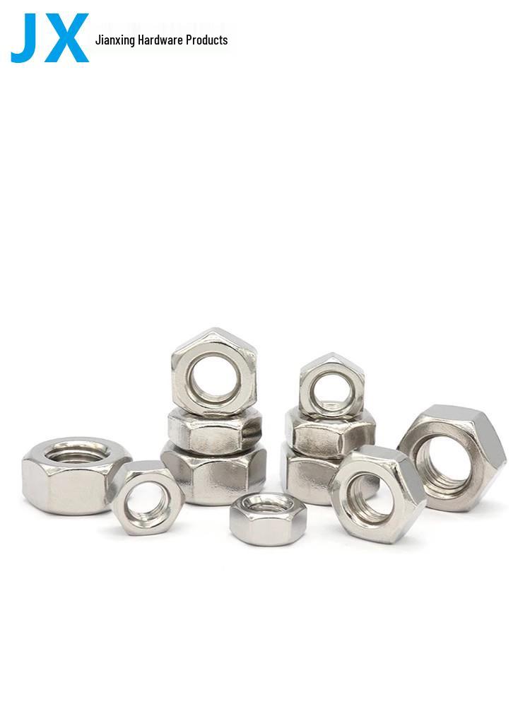 High-Strength Nickel-Plated Hex Nut Collection: Grade 8.8 Cap & Bolt Nuts M3-M12