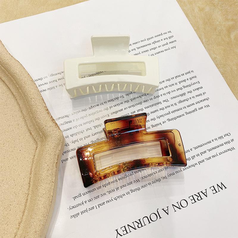 New Claw Clip for Women Tough Colorful Plastic Hair Claw Large Size Hair Clamps Claw Clip Crab Chic Hair Accessories Gift