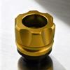 Front Fork Frame Slider CNC Aluminum Alloy Rustproof Stylish Universal Crash Protector for MotorcycleYellow