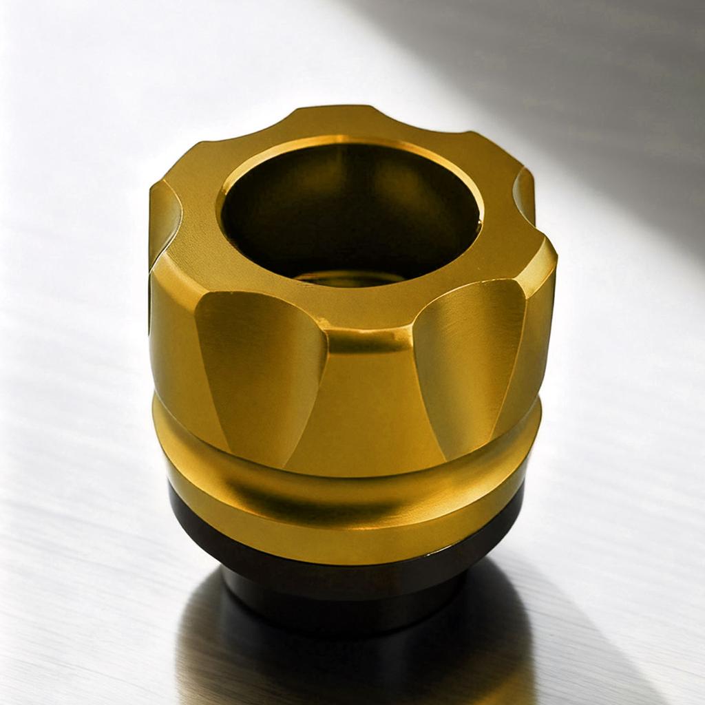 Front Fork Frame Slider CNC Aluminum Alloy Rustproof Stylish Universal Crash Protector for MotorcycleYellow