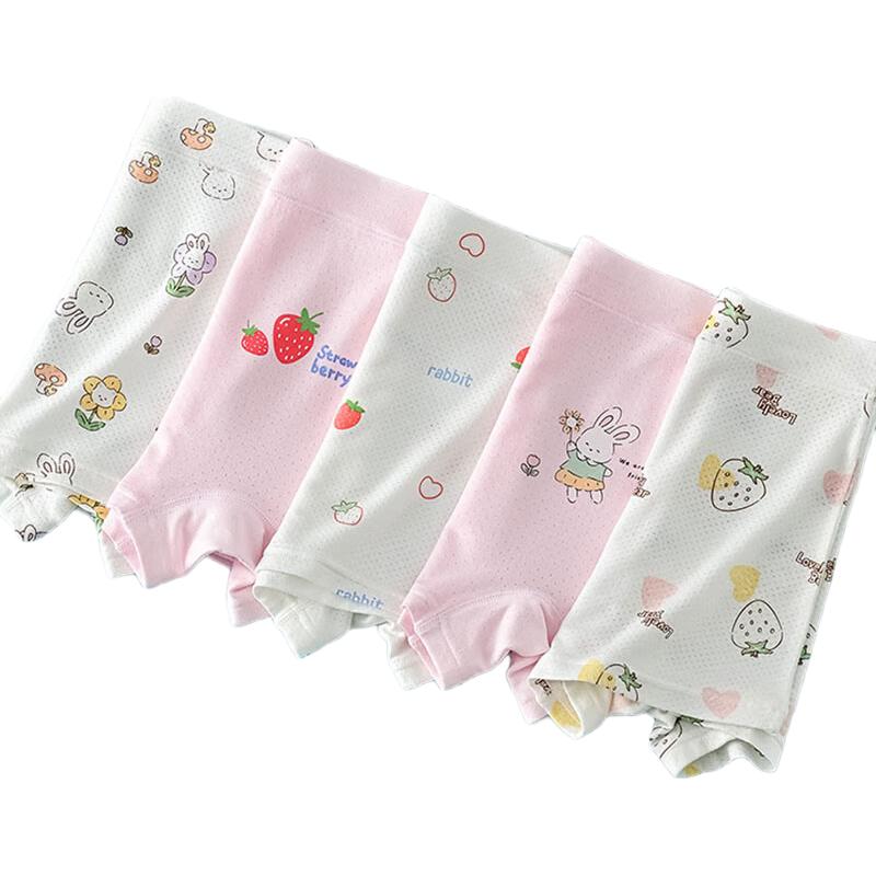 

Yuzhaolin Girls Ice Silk Antibacterial Boxer Briefs - 5 Pack L