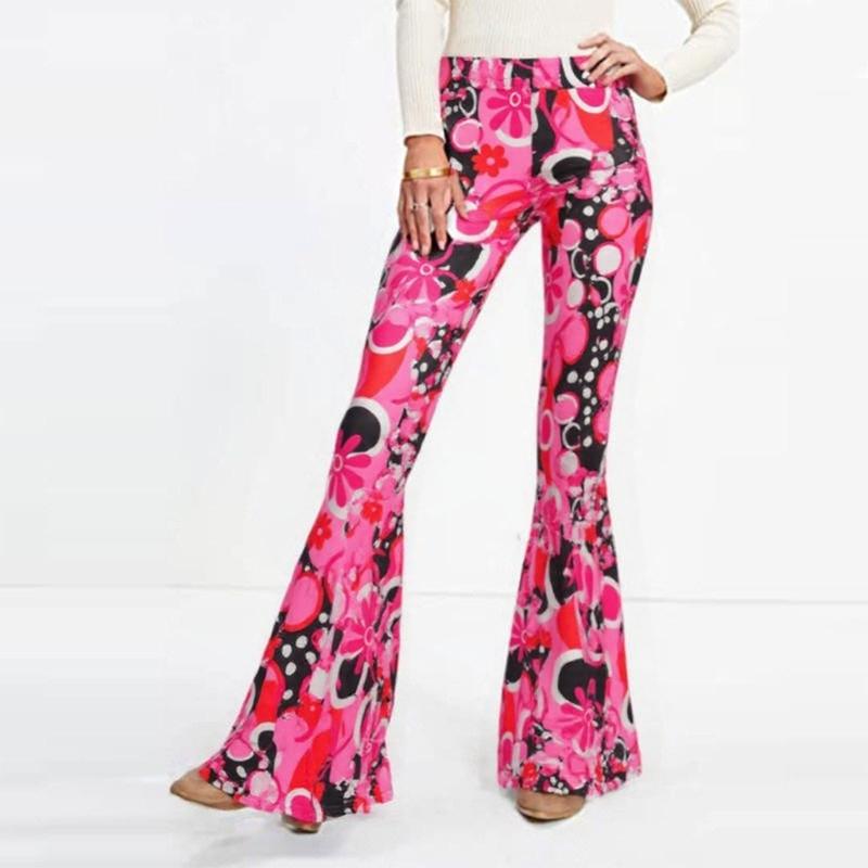 1970s Hippie Party Costume Set With Fringe Vest Groovy Pants And Bandana Earrings For Fashion Themed Event