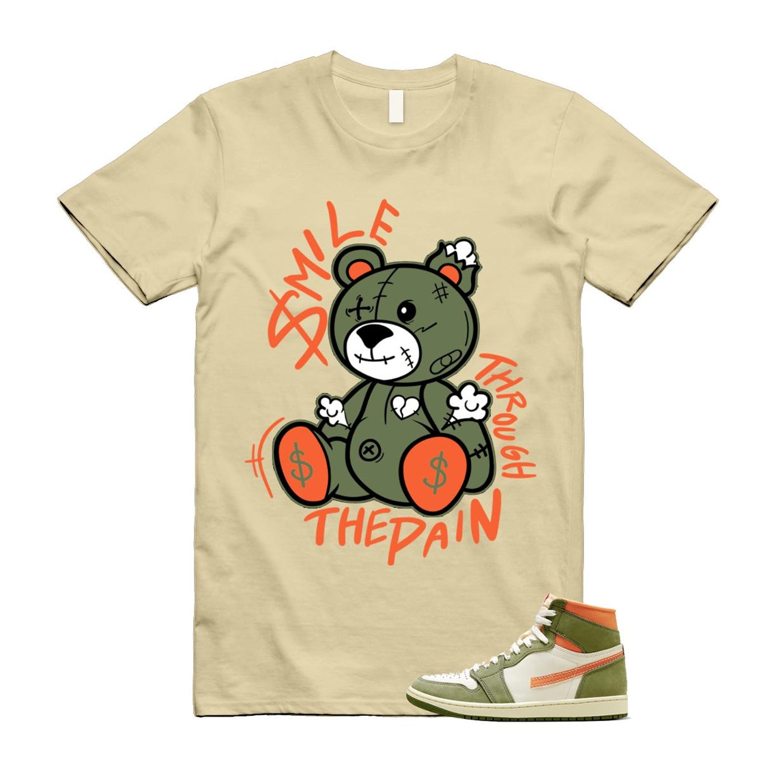 1 Craft Celadon Sky J Light Olive Mandarin Orange Coconut Milk High OG T Shirt Match SM2 M