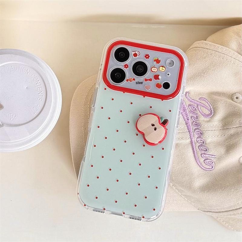 

Elegant Red Polka Dot 3D Apple Case for iPhone 17/16 Pro Max/15 Pro 17 Pro Max