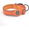 Hundehalsband, Verstellbares Nylonhalsband für Haustiere mit Apple Airtag Hundehalsbandhalter Leicht & Bequem Reflektierende Haustierhalsbänder mit Schnellverschluss B