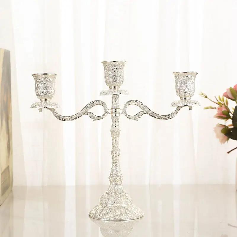 Chinese Style Five Headed and Three Headed Home Dining Table Candlelight Candle Stand Creative Home Decoration Crafts