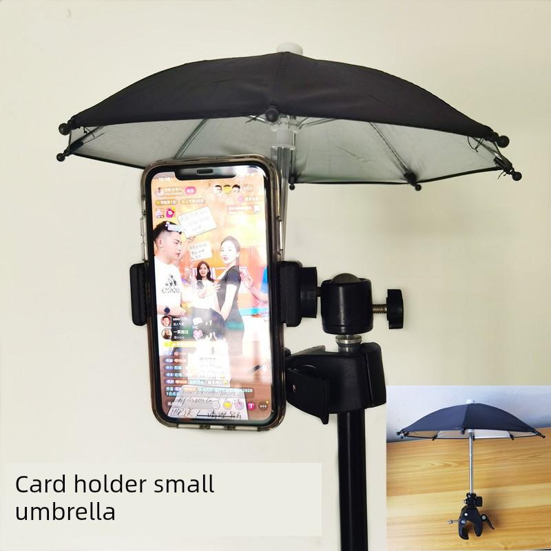 Tripod Sunshade Umbrella, Outdoor Mobile Phone Sunshade Umbrella, Sun Protection Umbrella, Camera Photography External Clip-On Rain Umbrella
