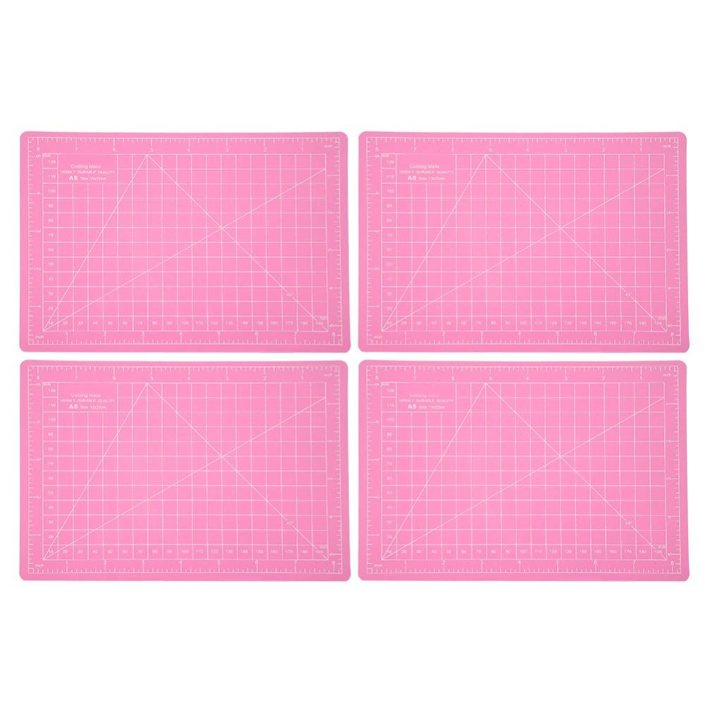 4pcs Scale Grid A5 Cutting Mat A5 Size Craft Cutting Pad Precision Cutting Mat  For Crafting