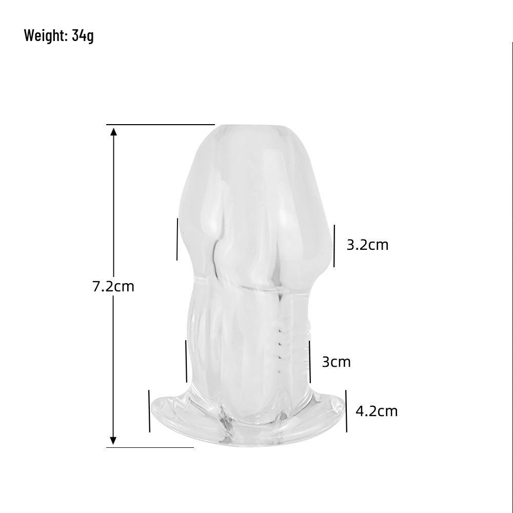 Transparent Hollow Anal Plug & Speculum for Men & Women, Enema Cleaner & Dilator, Erotic Toy