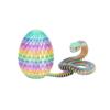 30cm 3D Printed Snake With 8.5cm Egg Mobility Simulate Snake Ornament Cool Funny Figurine For Home Office Desktop Home Decor