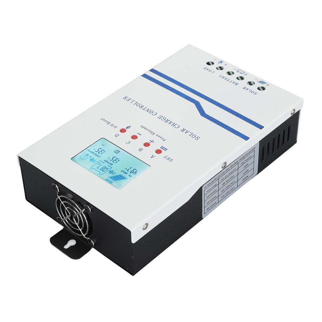 12V 24V 48V 60A Solar Charge Controller LCD Backlight Photovoltaic MPPT Solar Panel Regulator with LED Indicator