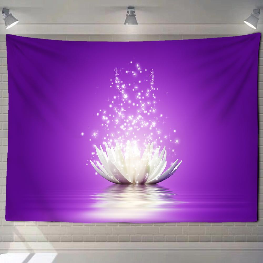 Wall Tapestry, Zen Garden, Massage Stone and Water Lily Beach Towel Throw Blanket Picnic Yoga Mat Family Outfit