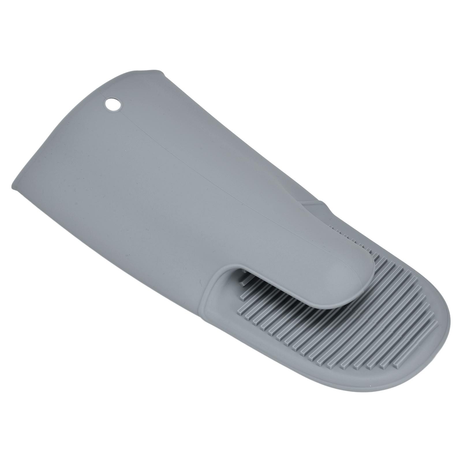 Siliconen Hittebestendige Handschoenen Verdikte Antislip Ovenwanten Handschoenen voor Magnetron Barbecue Grey