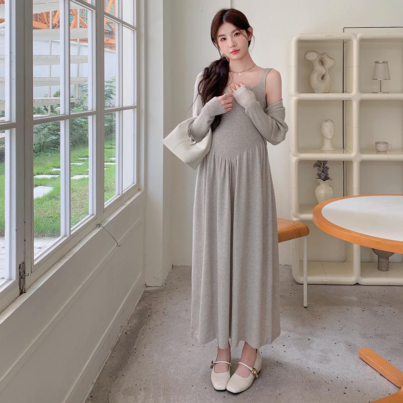 2026 Spring Knit Vest and Dress Two-Piece Set