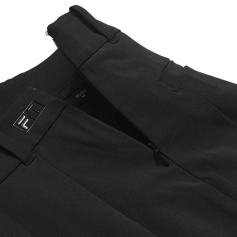 FILA Golf Series Simple Fashion Pleated Casual Skirt Women skirts Deep-Black A11W625305FBK