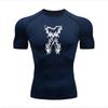 Men's T-shirt Running Sport Compression Jogging Fitness Moisture-Wicking Fashion Tops Tee Quick Dry Gym Casual Running Workouts