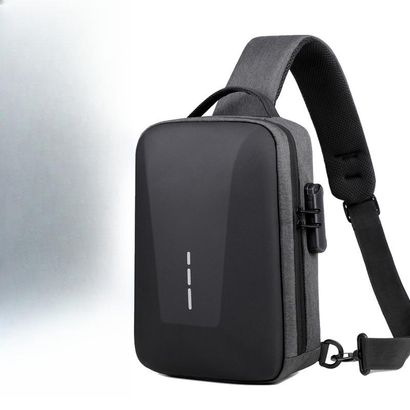 Fashionable Men's Chest Bag High-end Casual Travel Women's Crossbody Bag Trendy Commuting One-shoulder Men's Commuting Waterproof Backpack