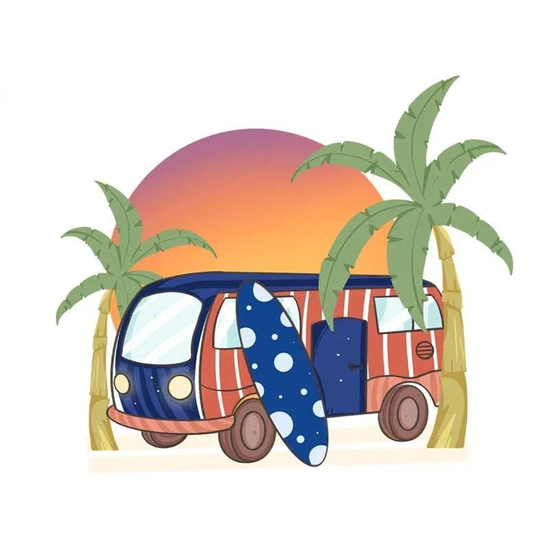 LYKX Fashion Camper Travel Car Stickers Vinyl Decals Car Motorcycle Bumper Body Rear Window Decorative Decals