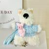 West Highland Plush Toy Dog Pendant Wearing Sweater With Heart Motif Gift For