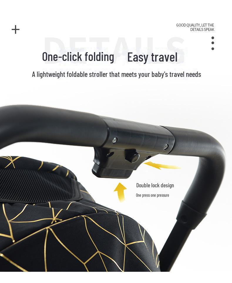 Lightweight Twin Baby Stroller: Foldable, Sit and Lie Option for Children