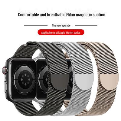 Compatible with Apple Watch Milanese Stainless Steel Band for iWatch S9/8/7/Ultra2