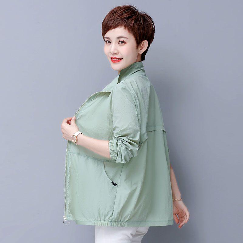 Women's Sun Protection Clothing for Summer Loose Middle-aged and Elderly Outdoor UV Protection Sun Protection Clothing