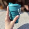 Collapsible Silicone Travel Cup - Portable Outdoor Folding Tumbler