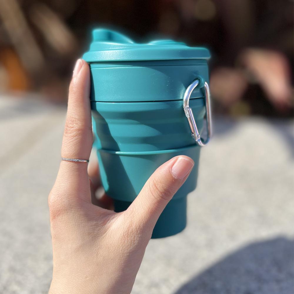 Collapsible Silicone Travel Cup - Portable Outdoor Folding Tumbler