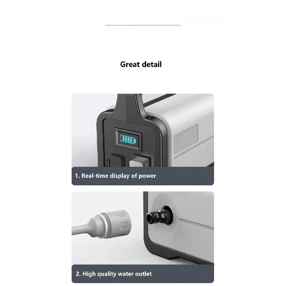 Rechargeable Water Pump Durable Battery Life Agricultural Irrigation Car Wash Spraying Home Irrigation Pumping