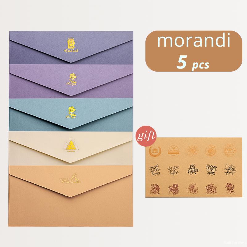 5 stücke Vintage Geschenkpapier Umschlag Schreiben Briefpapier mit Versiegelung Aufkleber für Postkarte Grußkarte Hochzeitseinladung