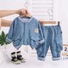 Kids Casual Long-Sleeve Set, Comfortable Daily Wear Outfits