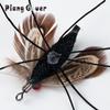 Exquisite Artificial Insects Cicada Cat Toy Teaser Stick for Changing Heads Feather Pet Toys Wand Accessories