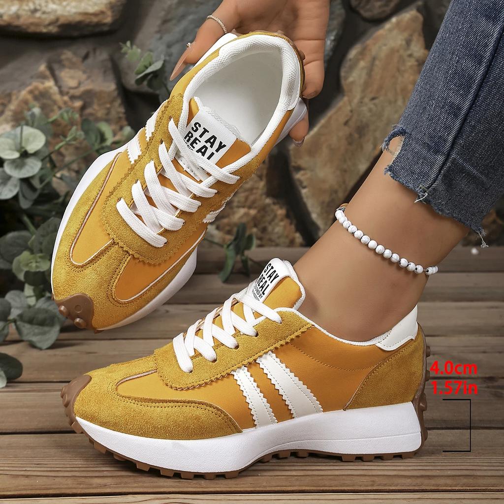 Women's Shoes Spring Thick Bottom Sneakers 2026 Summer Patchwork Running Shoes Women Outdoor Comfortable Shoes Zapatos De Mujer