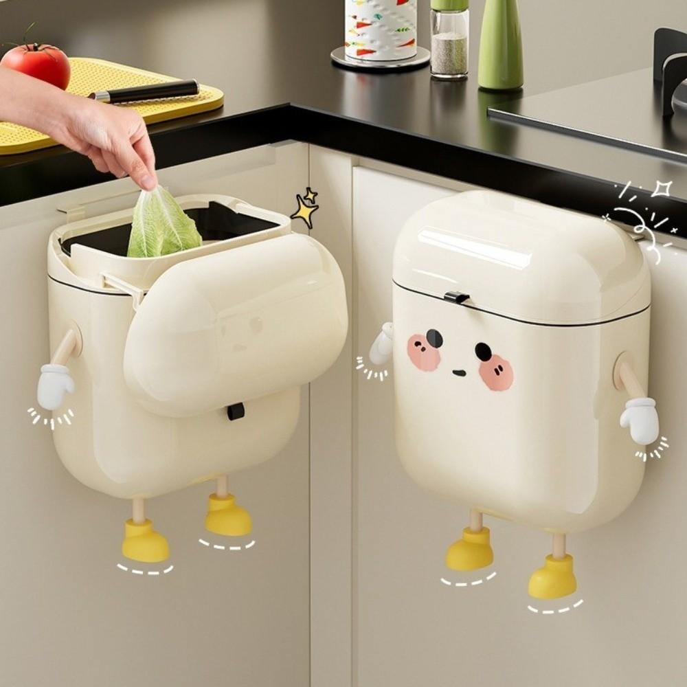 9L/12L Litter Bins Cartoon Wastebasket Cute Recycle Bin  Bathroom