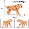Oenux Original Afrikanische Wildtiere Simulation Wilder Bengal Tiger Sibirischer Tiger Weißer Tiger Löwe PVC Modell Lernspielzeug
